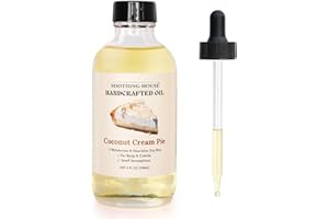 Soothing House Coconut Creme Pie Body Oil - Premium Gourmand Body Moistruzier For Soft, Glowing Skin with Almond & Jojoba Oil (4 fl oz)