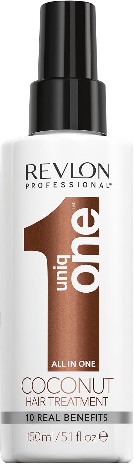Revlon Professional UniqONE 2-Piece Leave In Conditioner & Hair Treatment Set, Vegan Formula (2 x 150ml) Classic & Coconut, Unisex - Image 4