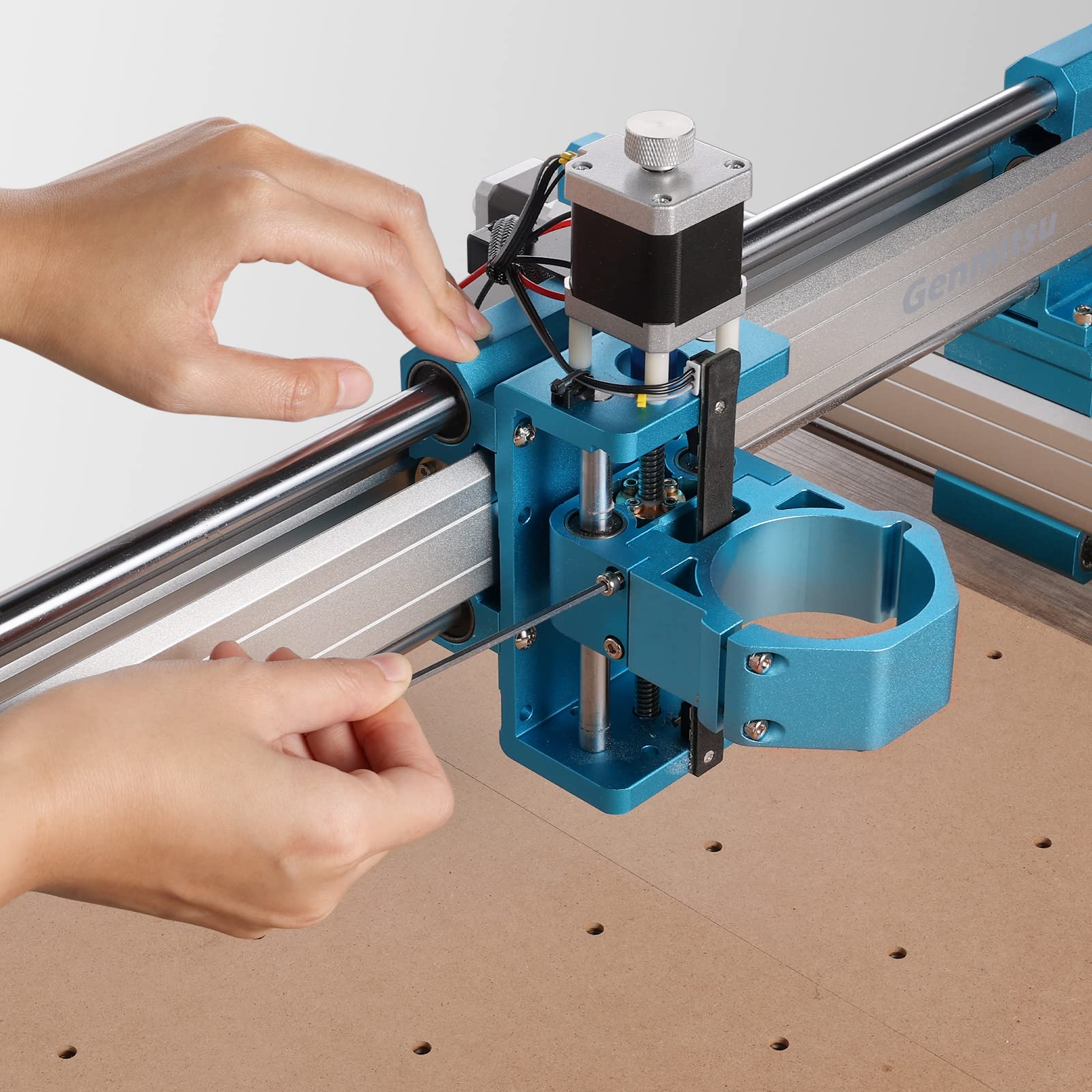 Genmitsu 69mm Diameter Aluminum CNC Spindle Holder Spindle Mount for 3018-PRO, 4040-PRO/MAX, 4040 Reno, 3020-PRO MAX V2 / Ultra, 3030-PROVer MAX, CNC Machine and Aluminum Z Axis Assembly V2 Kits