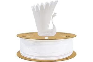 TTYT3D 1.75mm 3D Printing PLA Printer Filament, Tidy Winding Tangle-Free High Diameter Tolerance PLA, Widely Support for 3D Printer/Pen; 1KG 2.2LBS Cardboard Spool 3D Printing Material, White