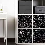 WALPLUS 72 Pcs Terrazzo Holographic Black Wall Tile Stickers 15cm view 2