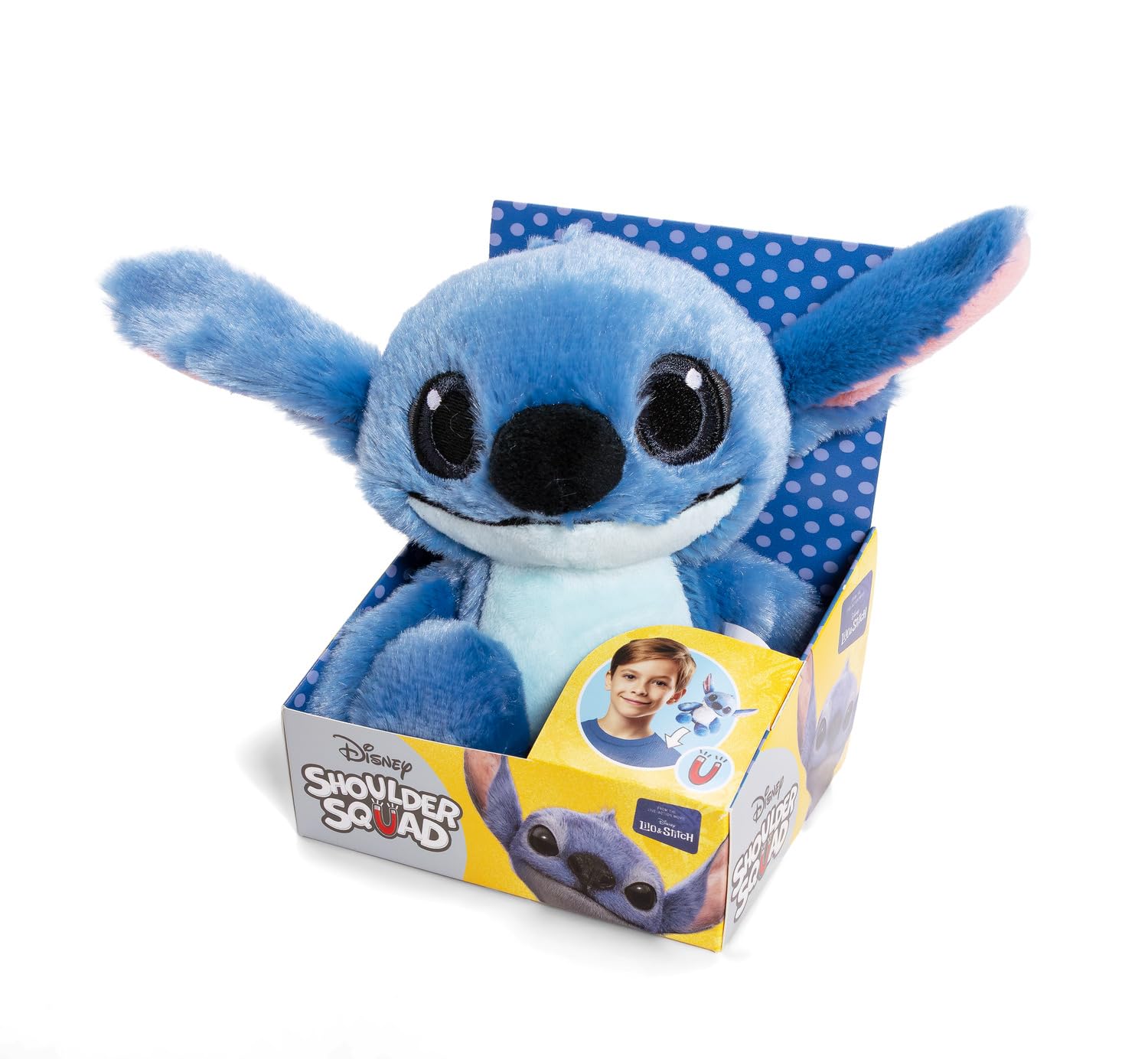 Simba Disney Live Action Stitch Schulterplüsch – weiche Plüschfigur (25 cm) des beliebten Disney‑Charakters, Baby‑ und Kinder‑Kuscheltier ab 0 Monaten 8
