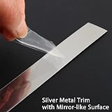 Trimold Stainless Steel Wall Molding Peel and Stick 5m x 4cm view 3