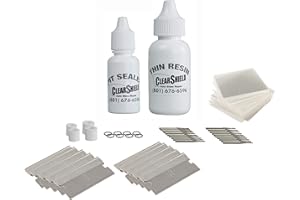 Clearshield Windshield Repair Kit Professional Auto Glass Repair Kit for Rock Chip or Cracks - Restores to a Fine Smooth Fini
