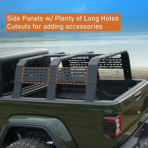 Hooke Road High Overland Bed Rack for Mid-Size Trucks w/Bed