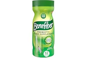 Benefiber Daily Prebiotic Fiber Supplement Powder for Digestive Health, Daily Fiber Powder, Unflavored - 62 Servings (8.7 Ounces)