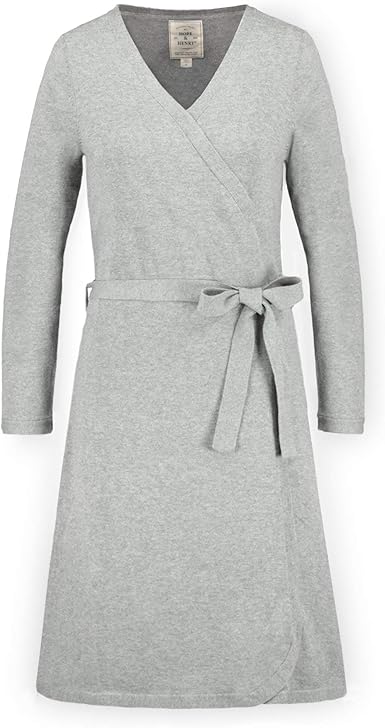 white wrap sweater dress