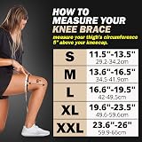 POWERLIX Knee Support Beige XL Knee Brace Compression Sleeve view 6