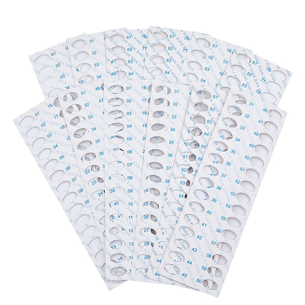 SUPERFINDINGS 30Pcs 30 Positions Embroidery Thread Paper Organizer Cross Stitch Thread Holder Storage Tool Thread Organiser Cards