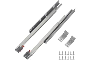 OCG Undermount Drawer Slides 21 inch (1 Pair), Full Extension Soft Close Concealed Drawer Runners, Come with Mounting Screws and Brackets, 1 Pair