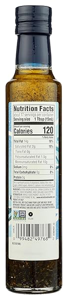 WHOLE FOODS MARKET, EXTRA VIRGIN OLIVE OIL, GREEK INFUSED WITH LEMON & MEDITERRANEAN HERBS, 8.45 FL OZ
