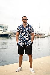 COOFANDY Men's Hawaiian Matching Set Summer Beach 2