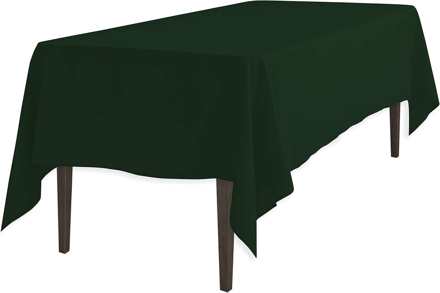 LinenTablecloth 60 x 102-Inch Rectangular Polyester Tablecloth White: Home & Kitchen
