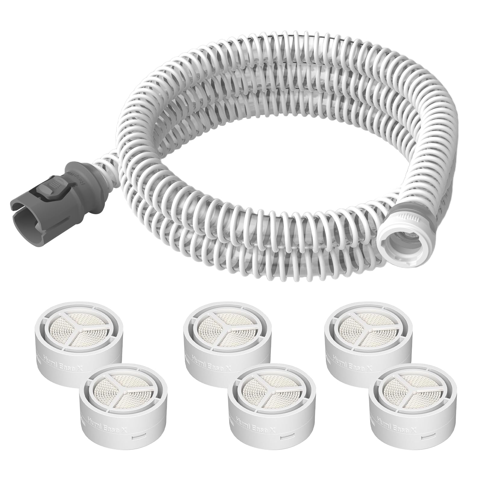 Photo 1 of Replacement CPAP Tubing for AirMini, Tube & 6 Pack HME for HumidX, as Flexible as OEM | Compatible with Airmini CPAP Machine & P10 Nasal Pillows & N20 & N30 Nasal Masks, CPAP Hose Supplies Accessories