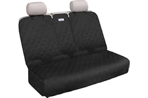 ALLANSING Back Seat Cover - 900D Oxford Waterproof Car Seat Protector, Fits Cars/SUVs/Trucks, Split Bench, Non-Slip, Dog/Kid Proof, Easy Clean(Black)