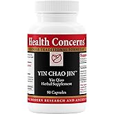 Health Concerns Yin Chao Jin – Immune System Booster & Respiratory Tract Health Supplement – Chinese Herbal Support for Colds – Sore Throat Relief with Isatis & Forsythia – 90 Capsules