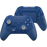 eXtremeRate ASR Version Redesigned Full Set Shell Buttons for Xbox Series X/S Controller, Ergonomic Trigger Stop Rubberized Grip Faceplate Backplate for Xbox Core Controller - Yale Blue