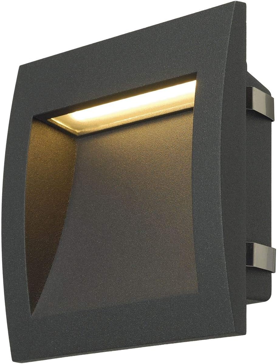 SLV recessed Wall Light DOWNUNDER Out LED L/Illumination for Walls Paths, entrances, Built-in Outdoor Light