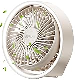 BURLAN Cordless Desk Fan, Battery Operated Fan with