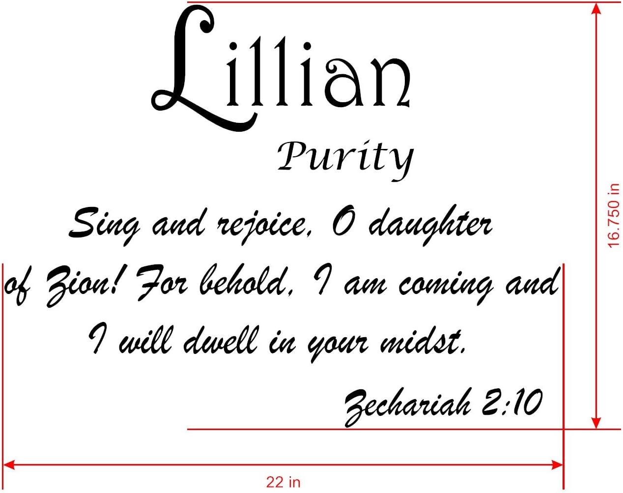 Amazon Com Baby Names Wall Decals For Lillian Displays The Meaning Of Names Learn The Lillian Name Meanings Of Baby Girl Names Or Boys Get This What Does My Name Mean Decal
