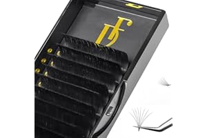 DF touchjoy Eyelash Extension Easy Fan Volume Lash Extensions 0.05 CC Curl 8-15mm Mixed Lash Trays Super Soft Rapid Blooming 