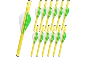 LEANPRO 12-Pack Shrink Fletch with 2 Inch Vanes, Stretch Arrow Wraps Universal Fit for Arrows and Bolts, DIY Archery Fletching Tool