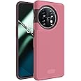 TUDIA DualShield Grip Designed for OnePlus 11 Case 5G (2023), [MergeGrip] Dual Layer Shockproof Slim Military Grade Non-Slip Tough Heavy Duty Protective Phone Case Cover - Smokey Pink