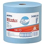 Kimberly-Clark Wypall 34965 X60 Wipers on Jumbo Roll , 12.5" Length x 13.4" Width, Blue (Roll of 1100)