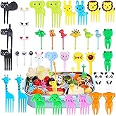 150 Pcs Animal Food Picks for Kids, Vicuna R Fun Kids Food Picks for Bento Box Accessories, Reusable Toddler Fruit Toothpicks