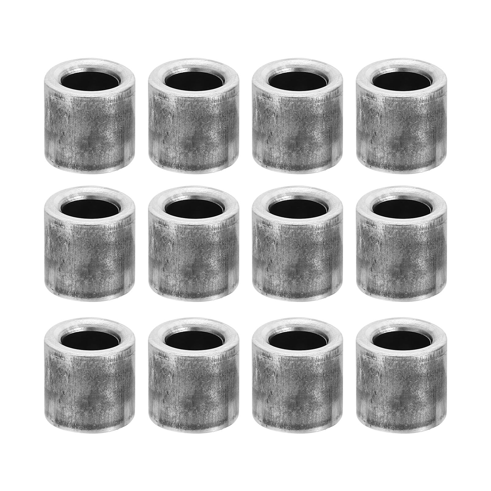 PATIKIL M7 Steel Spacers, 24 Pcs Metal Spacers Steel 7mm ID x 12mm OD x 10mm L Carbon Steel Spacer Screw Standoff Round for 2/7in or M7 Screw Bolts
