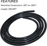 LAVMHAB Silicone Tubing 8mm ID x 12mm OD 3m Black Water Air Pump Flexible Hose view 5