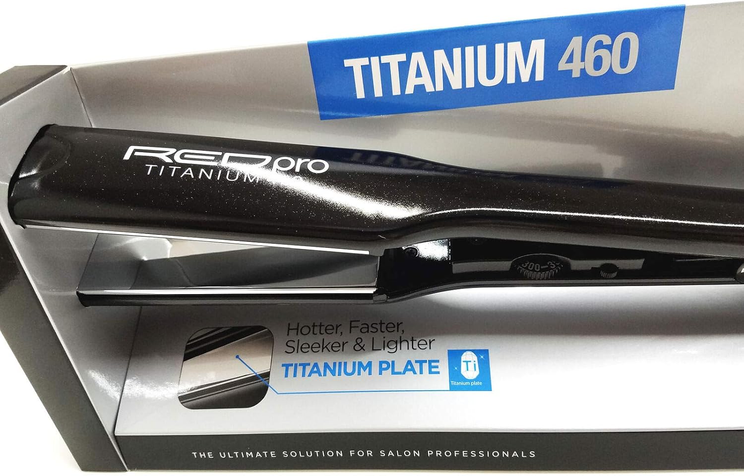 red pro titanium flat iron
