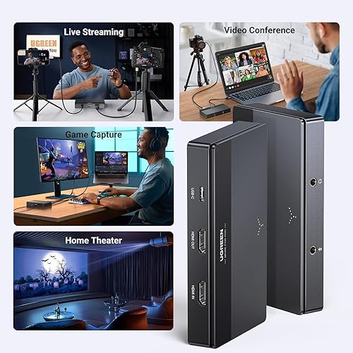 UGREEN 4K Video Capture Card, Full HD 1080P 60FPS USB/Type-C