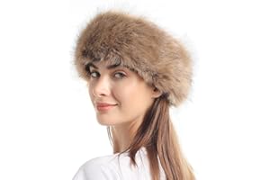 sy soul young Faux Fur Headband with Elastic for Women's Winter Earwarmer Earmuff