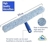 Swisspack Window Cleaning Kit 14” Squeegee Micro Fibre Cloth 3 Scrubbers view 2