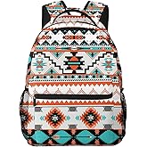 HKHEHOP Aztec Western Tribal Backpack For School Laptop Bags Bookbag Big Casual Daypack For Student Girls Boys Kids Teens Travel Sports Work