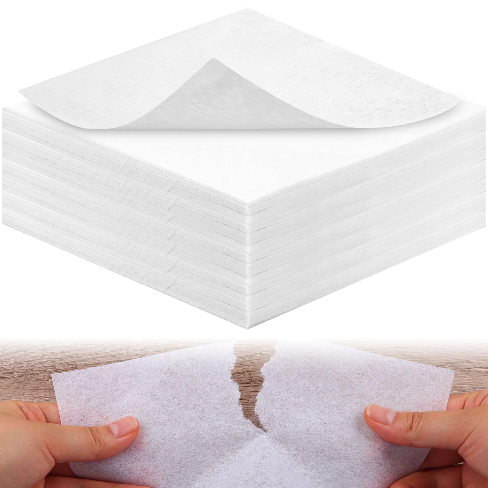 Photo 1 of 300 Pcs Tear Away Embroidery Stabilizer 10x12 Inch Embroidery Backing 1.8 oz Tearaway Stabilizers for Embroidery Fits 5x7 Hoops Precut Sheets Fabric Stabilizer for Machine Embroidery Hand Sewing