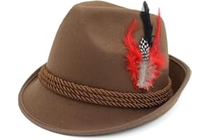 Melesh Elegant German Alpine Bavarian Oktoberfest Costume Hat