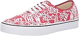 Vans Mens U Authentic OTW Repeat RED True White
