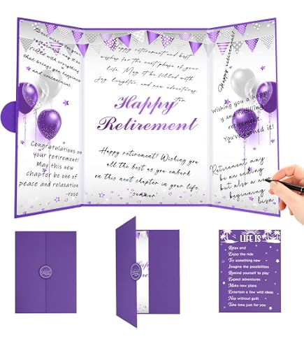 Purple Glitter 'We Will Miss You' Banner - Farewell, Graduation, Retirement Party Decor (7.2 Feet) - View #12