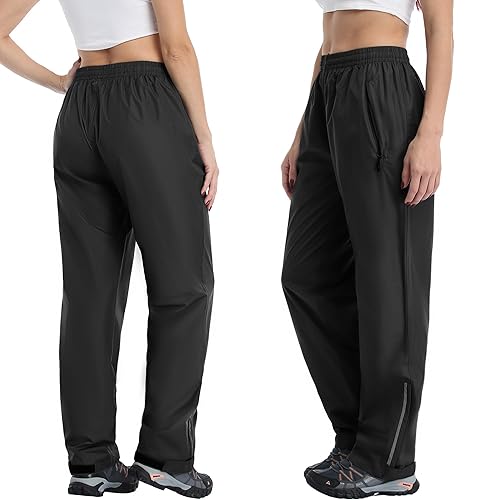 Ourcan Rain Pants Women Waterproof Pants Lightweight Breathable