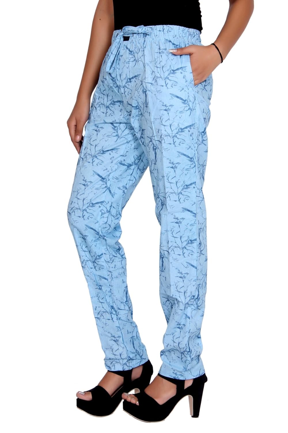 flamboyant women multicolor cotton pyjama