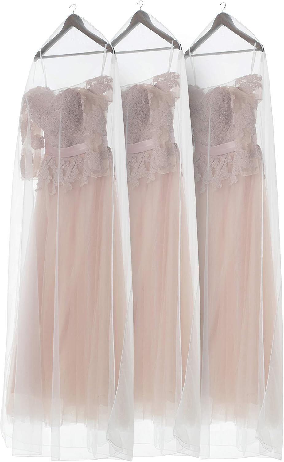 3 Pack Wedding Dress Garment Bag 71 x48” for Hanging Cover