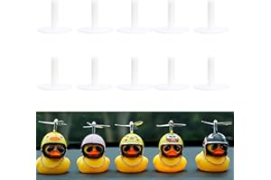 ZLMC 10 Packs Rubber Duck Holder for Jeep Dash Rubber Duck Holder for Dispaly Jeep,Gift for Jeep Lover,White（Excluding Rubber Duck）