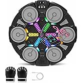 Music Boxing Machine - Bluetooth Wall Punching Pad with LED, Fun Training Equipment for Kids & Adults, Home Boxing Wall Punching Pad with Gloves, for All Ages - Ideal Present by RedRoko