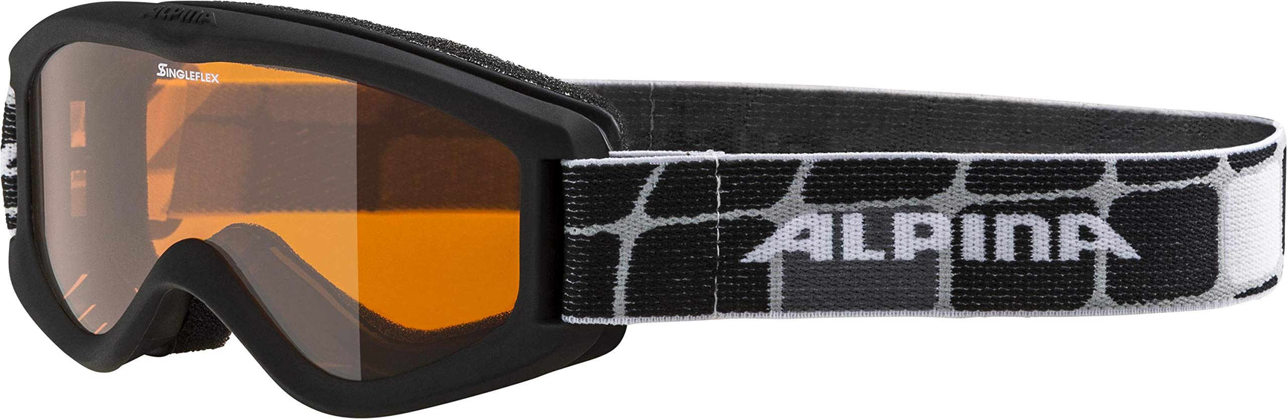 ALPINA Unisex - Children, CARVY 2.0 SH ski goggles, black, One Size