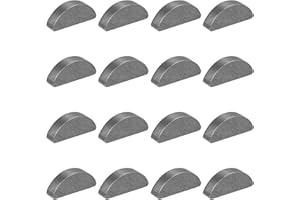 MECCANIXITY 16 Pcs Woodruff Key, 22x5x9mm Carbon Steel Metric Woodruff Semicircle Key Half Moon Tool Keys for Mechanical Fast