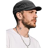 Clakllie Cotton 5 Panel Hats Hip Hop Short Brim Hats for Women Men Soft Golf Dad Hats Low Profile Trucker Cap with Adjustable