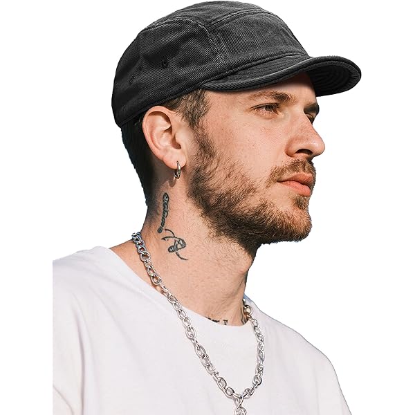 CHRISK Autumn Winter Retro Corduroy Short-Brim Baseball Cap Men