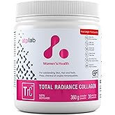 ATP LAB Total Radiance Collagen Powder, 360g 30-Servings, Fruit Delight Flavor - Hydrolyzed Collagen Peptides for Women - Support for Skin, Hair and Nails - Vegan-Friendly, Non-GMO and Gluten-Free